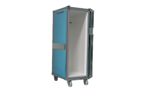 Termoskab 340 L på hjul - 775x555x1600 mm - blå