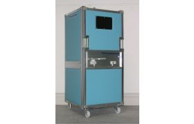 Termoskab 580 L på hjul - 825x735x1770 mm - blå