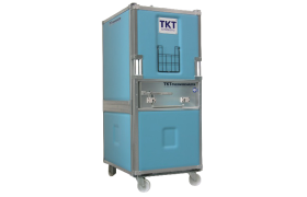 Termoskab 720 L på hjul - m/indstik - blå