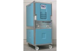 Termoskab 780 L på hjul - 955x735x1900 mm - blå