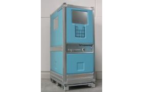Termoskab 1170 L på fod - 1200x800x2150 mm - blå