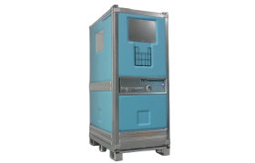 Termoskab 1070 L på fod - 1200x800x2000 mm - blå