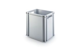 Plastkasse UNISTA M400 400x300x400 mm m/hå.hul grå