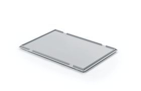 Låg UNISTA 600x400x10 mm - løst - grå