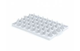 Glasindlæg 5x8 rum - Overdel - grå