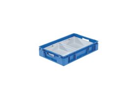 Indsatsbeh. til S-kasse ½ - 352x276x80 mm - grå