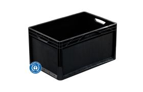 Plastkasse Lightline 600x400x320 mm - sort