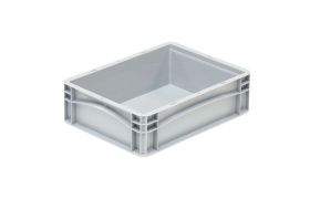 Plastkasse Basicline 400x300x120 mm - Grå