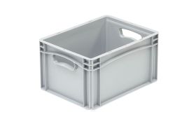 Plastkasse Basicline 400x300x220 mm - Grå