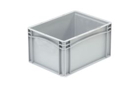 Plastkasse Basicline 400x300x220 mm - Grå