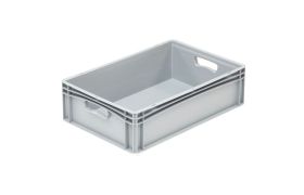 Plastkasse Basicline 600x400x170 mm - Grå