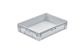 Plastkasse BasicPlus 800x600x175 mm - grå