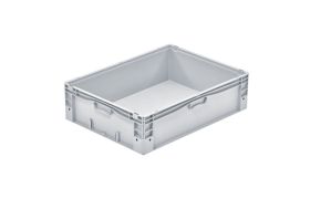 Plastkasse BasicPlus 800x600x220 mm - grå