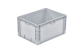 Plastkasse BasicPlus 800x600x420 mm - grå