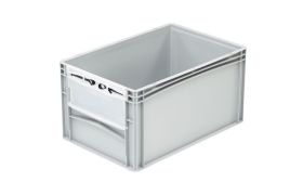 Plastkasse Basicline 600x400x320 mm - Grå