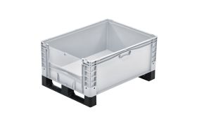 Plastkasse Basicplus 800x600x420 mm - grå