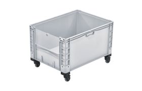 Plastkasse Basicplus 800x600x560 mm - grå