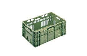 Plastkasse Frugt & Grønt 600x400x240 mm perf. - grøn
