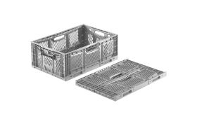 Foldekasse Cleverfresh 600x400x230 mm - grå