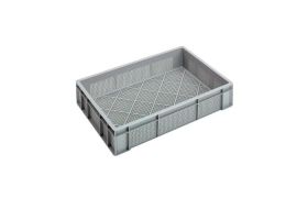 Euro kasse 600x400x125 mm perf. - grå