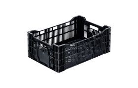 Gartnerkasse perf. 600x400x240 mm - sort