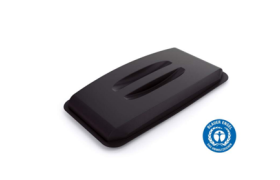 Låg til Plastbeholder 60L 501x272x57,5 mm sort-ECO