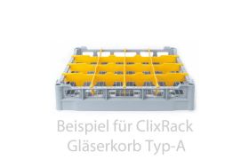 Opvaskekurv 500x500 mm - 73 mm - 4x4 glas