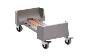 Tralle til 60 L - Grå - m/4 drejehjul