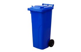 Affaldscontainer Europlast 2-hjulede 140L blå