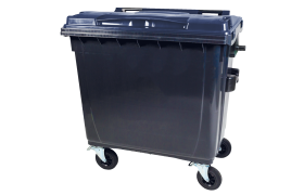 Affaldscontainer Europlast 4-hjulede 660L mørkegrå