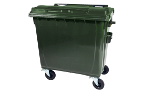 Affaldscontainer Europlast 4-hjulede 660L grøn