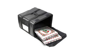 Termotaske 400x400x250 mm Pizza - Sort