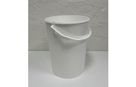 Plastspand 484 - 21,7 L. m/plasthank - Hvid