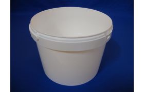 Plastspand 8086-8,7 L. m/plasth. - Hvid