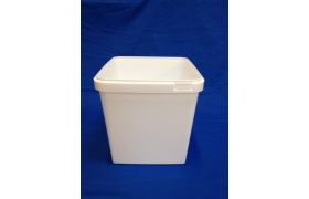 Plastbøtte 5548 - 5000 ml - Hvid