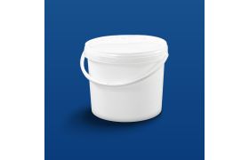 Plastspand EZE8600 - 9,0 L. m/profilh. - Hvid