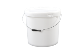 Plastspand HOM21000 - 21,2 L.- m/metalh. - Hvid