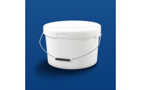 Plastspand HOM13000/10-13,6 L- m/metalh.- Hvid