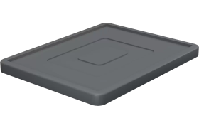 Låg til Plastkasse stabelbar 400x300 - Grå