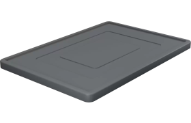 Låg til Plastkasse stabelbar 600x400 - Grå