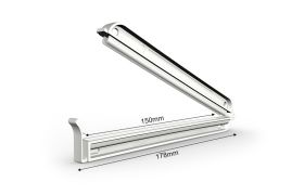 Poseklemme 178/150 mm - hvid