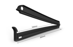 Poseklemme 362/320 mm - sort
