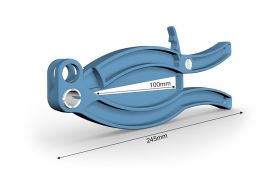 Gripper 245 mm m. låseknap - blå