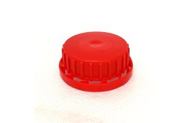 Kapsel - Ø40 mm - konus/låsering/grovrillet - rød