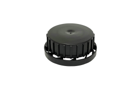 Kapsel - Ø40 mm - konus/låsering/grovrillet - sort