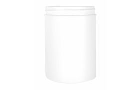 Plastdåse 1000 ml HDPE - Ø100 mm - Hvid