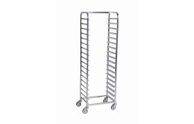 Kassevogn galvaniseret 18 indstik - 590x460x1880 mm