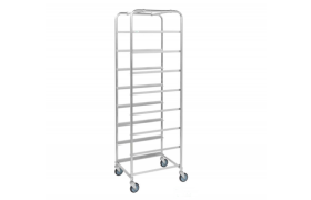 Kassevogn el-forzinket 8 indstik - 590x460x1880 mm