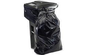 Affaldssæk - til 140L - 920x1445 mm - 40 MY - Sort