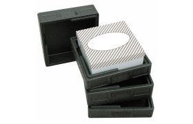 Termokasse 410x410x135 mm Salto Box Pizza - Sort